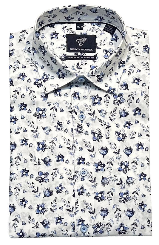 Forsyth of Canada Long Sleeve Modern Fit Non-Iron Stretch Sport Shirt