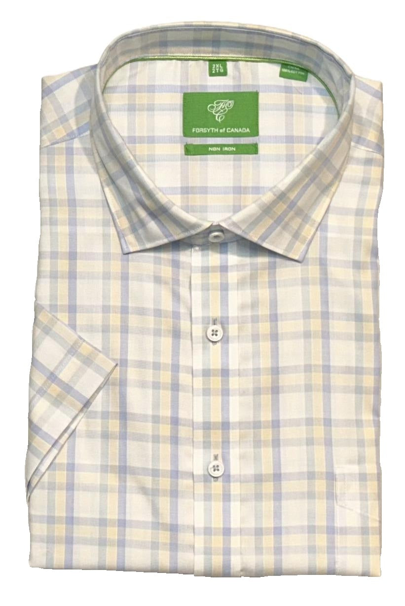Forsyth of Canada Short Sleeve Tailored Fit Non-Iron Sport Shirt