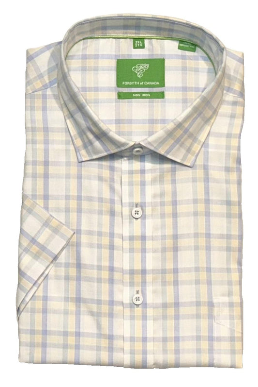 Forsyth of Canada Short Sleeve Tailored Fit Non-Iron Sport Shirt