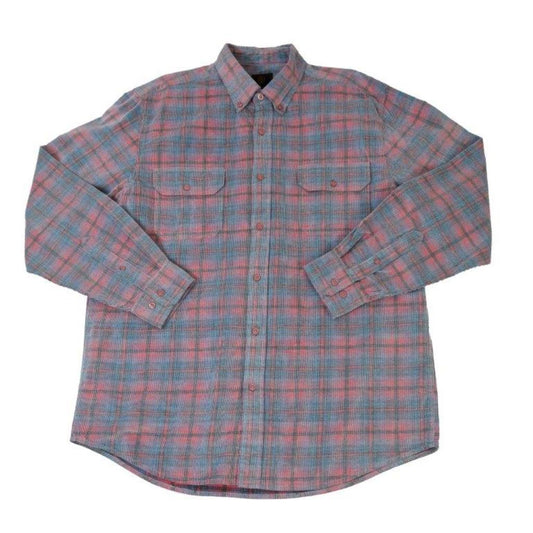 FX Fusion Reverse Cord Plaid Button Down Shirt