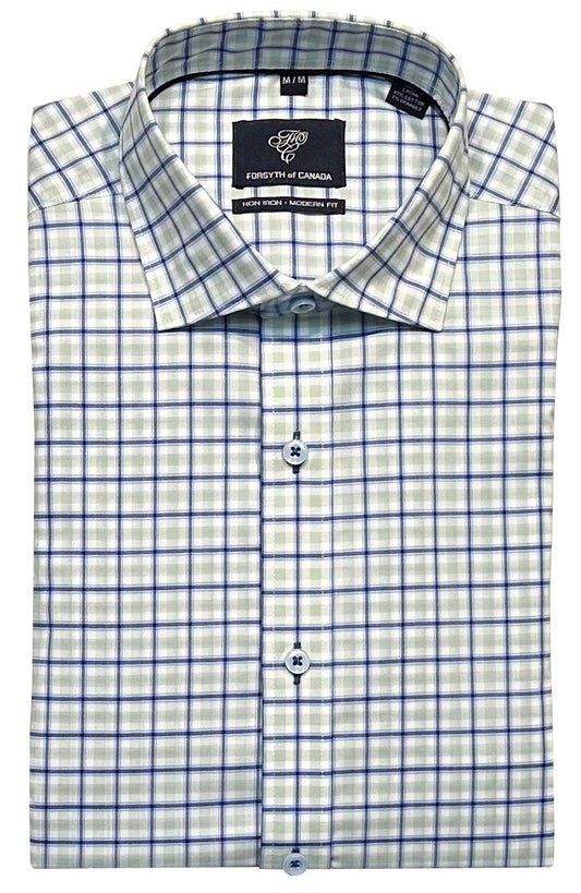 Forsyth of Canada Long Sleeve Modern Fit Non-Iron Stretch Sport Shirt