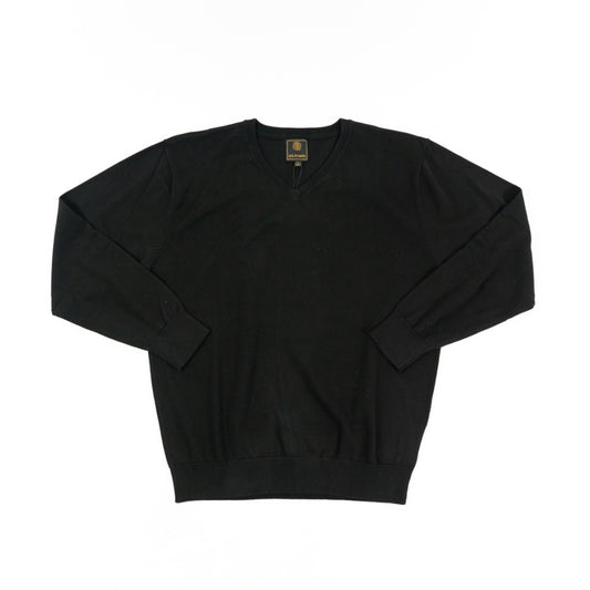 FX Fusion Solid Color V-Neck Big Size Sweater