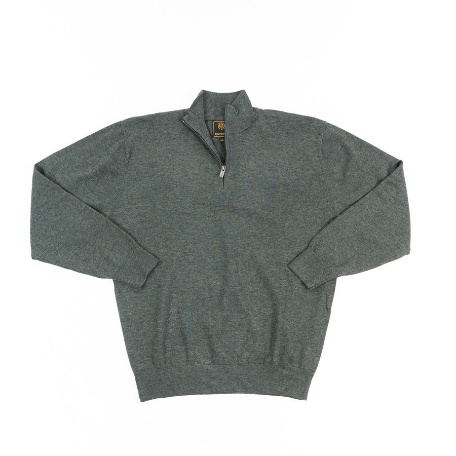 FX Fusion Solid Color 1/4 Zip Big Size Sweater
