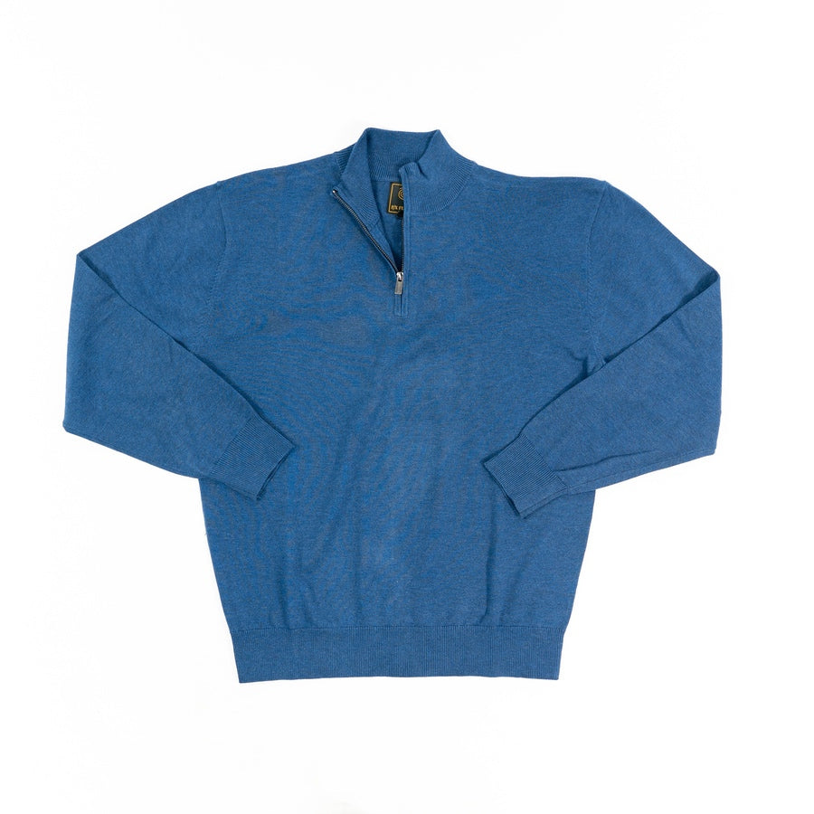 FX Fusion Solid Color 1/4 Zip Big Size Sweater