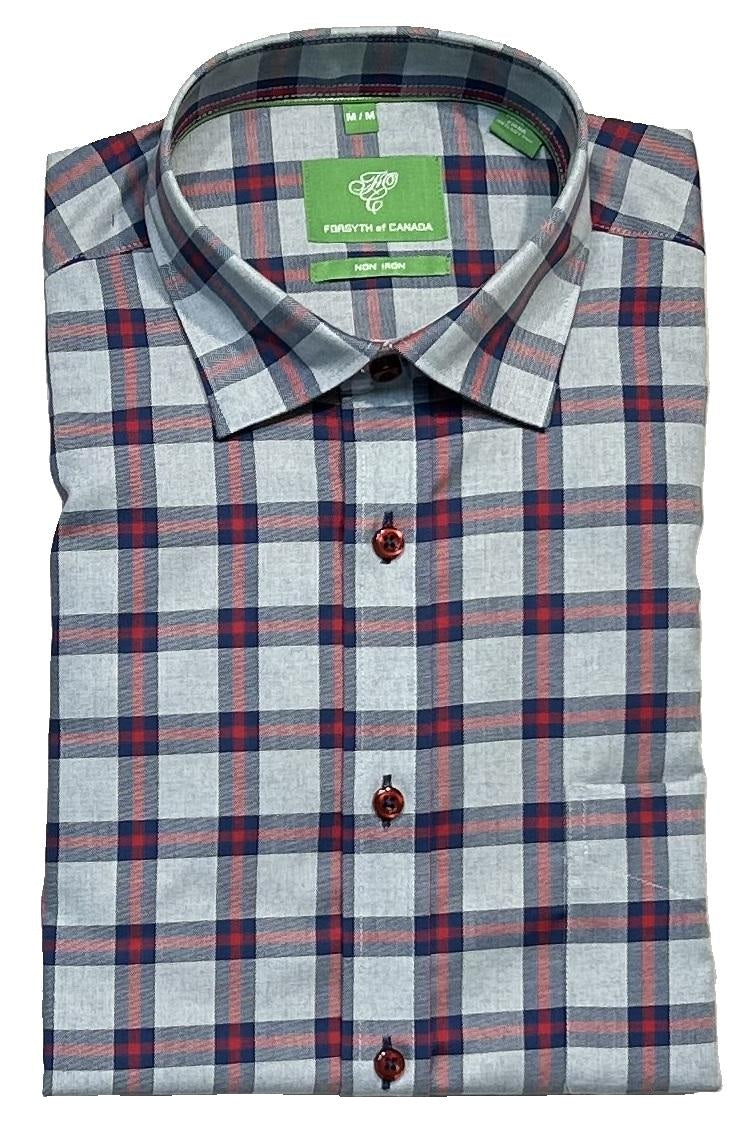 Forsyth of Canada Long Sleeve Tailored Fit Non-Iron Sport Shirt