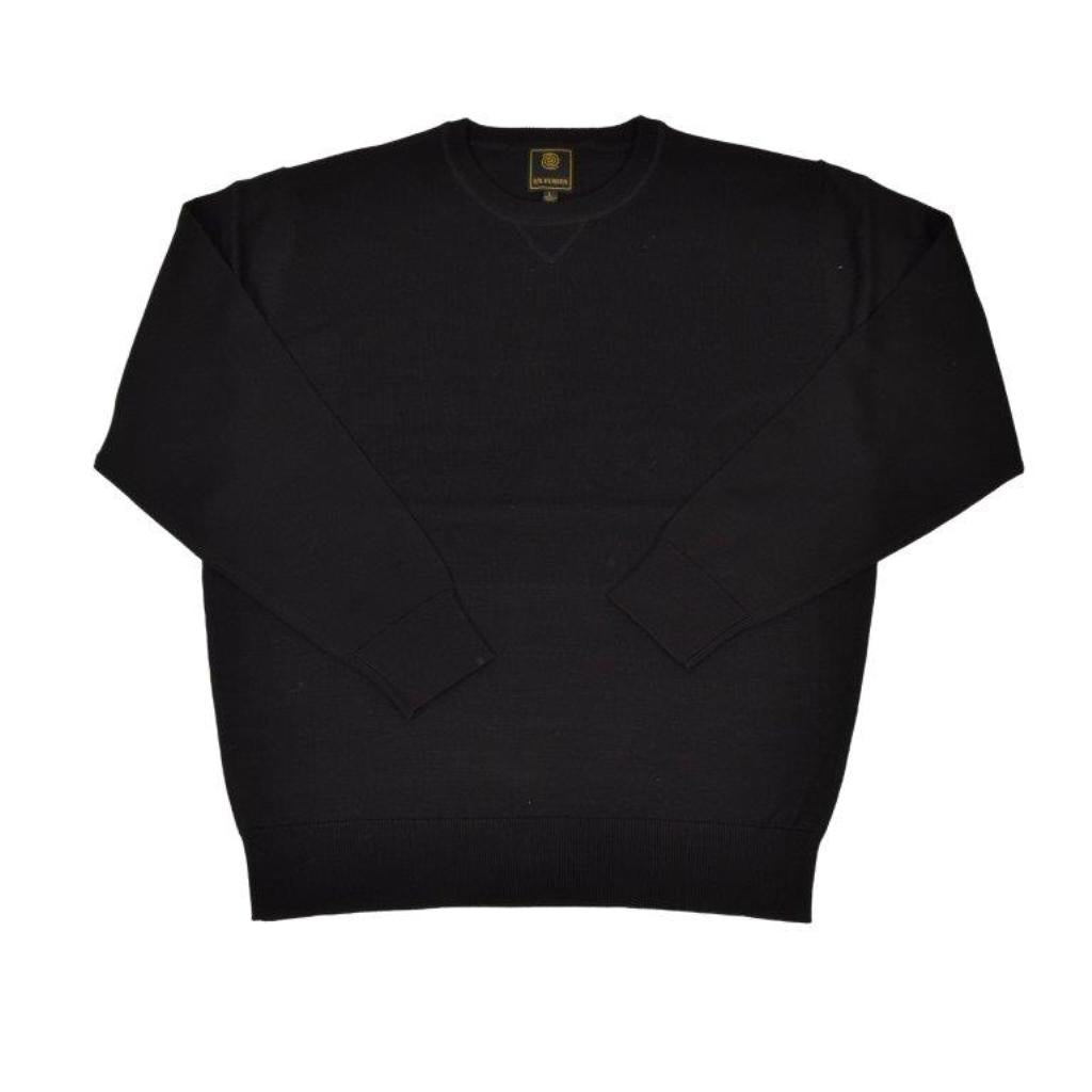 FX Fusion Solid Color Crew Neck Sweater