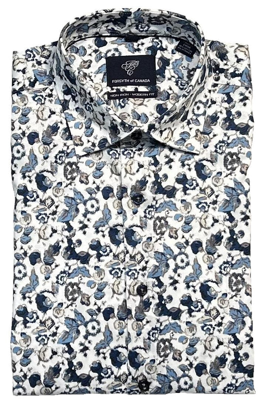 Forsyth of Canada Long Sleeve Modern Fit Non-Iron Stretch Sport Shirt