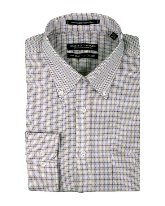 Forsyth of Canada Tailored Fit Button Down Collar Non-Iron Dress Shirt