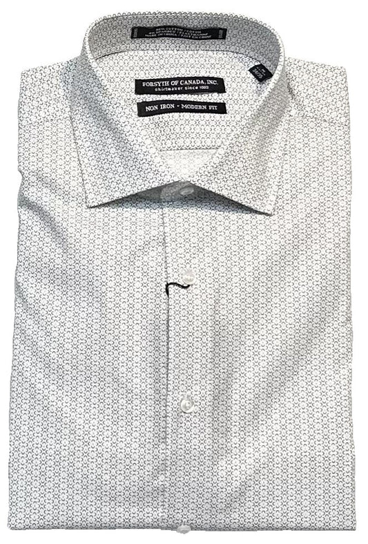 Forsyth of Canada Modern Fit Spread Collar Non-Iron Stretch Dress Shirt