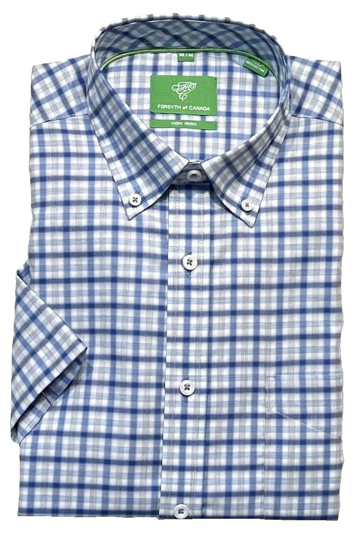Forsyth of Canada Short Sleeve Tailored Fit Non-Iron Sport Shirt