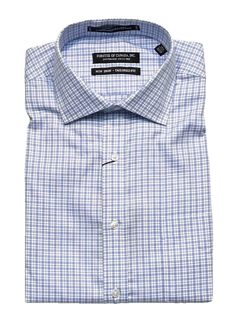 Forsyth of Canada Tailored Fit Spread Collar Non-Iron Dress Shirt