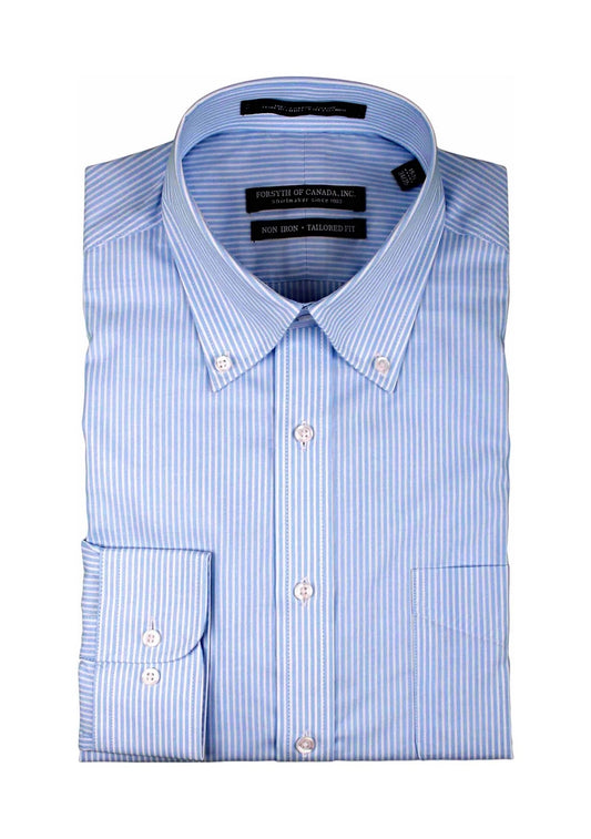 Forsyth of Canada Tailored Fit Button Down Collar Non-Iron Dress Shirt