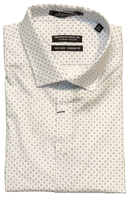 Forsyth of Canada Modern Fit Spread Collar Non-Iron Stretch Dress Shirt