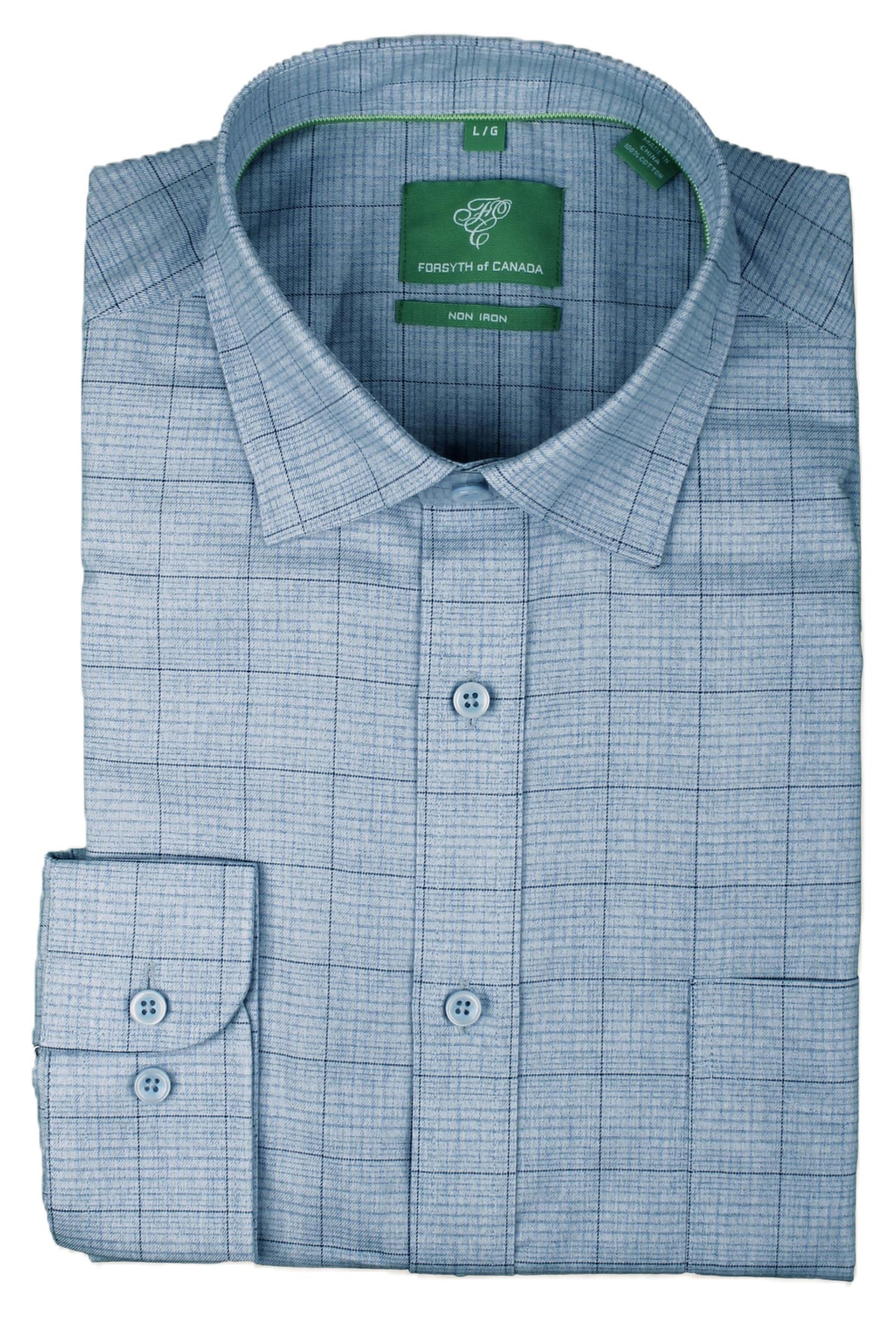 Forsyth of Canada Long Sleeve Tailored Fit Non-Iron Sport Shirt