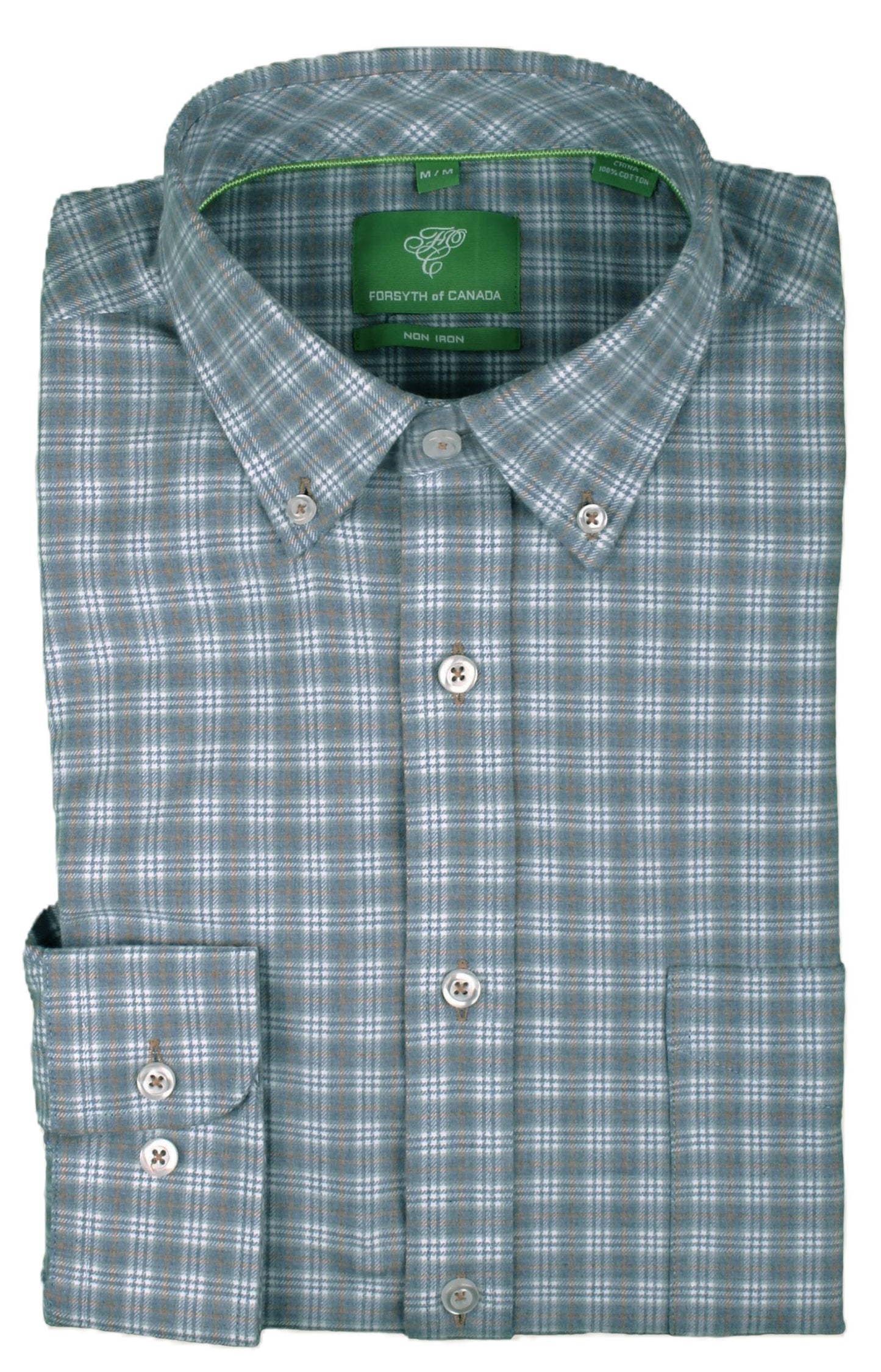 Forsyth of Canada Long Sleeve Tailored Fit Non-Iron Sport Shirt