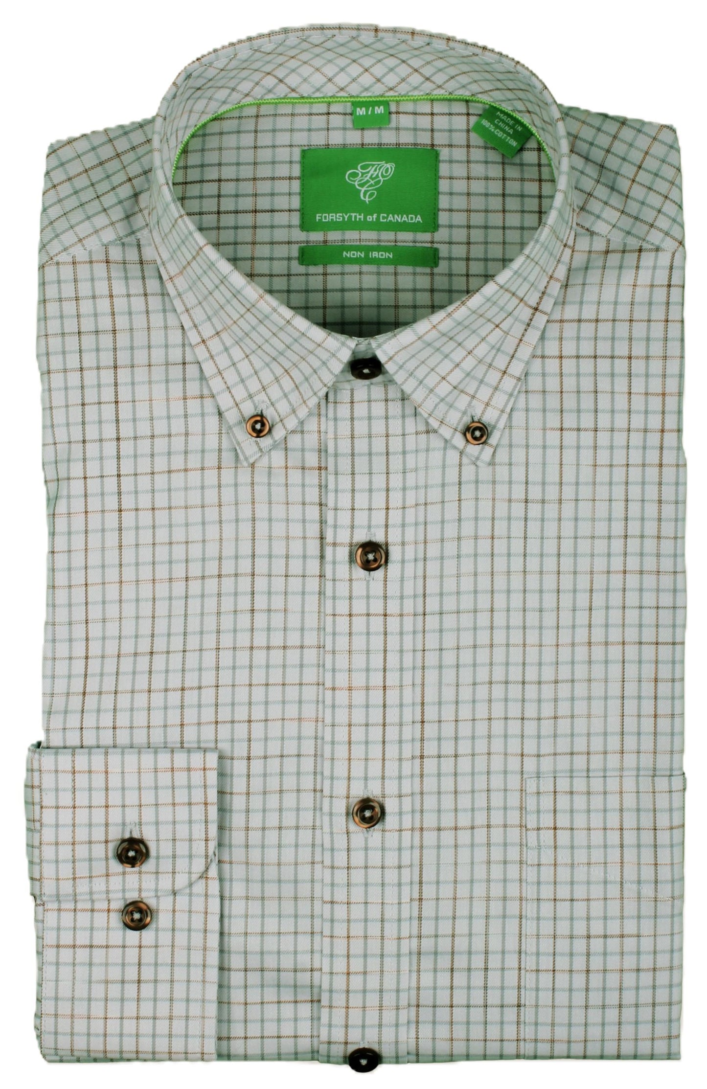 Forsyth of Canada Long Sleeve Tailored Fit Non-Iron Sport Shirt