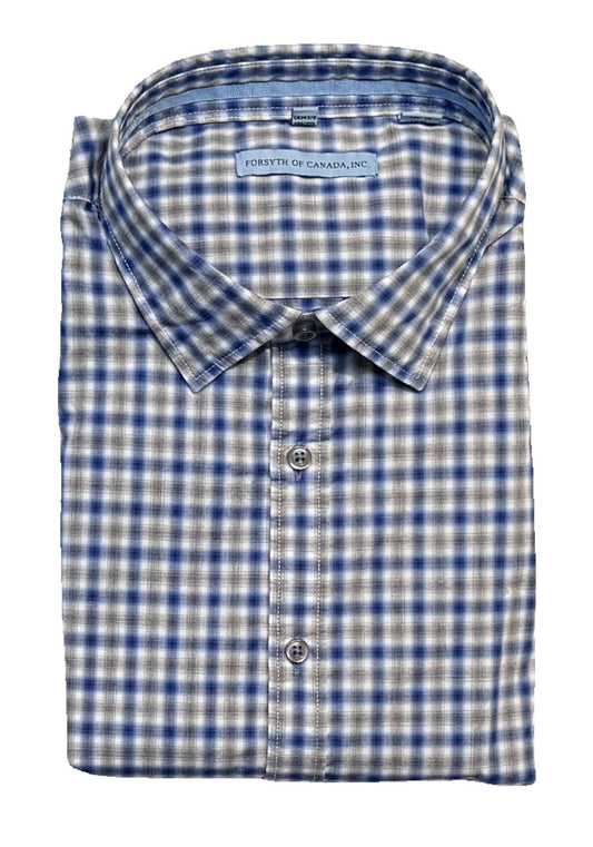 Forsyth of Canada Long Sleeve Cotton Casual Untuck it Sport Shirt