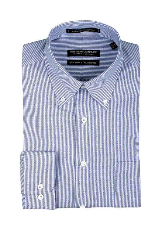 Forsyth of Canada Tailored Fit Button Down Collar Non-Iron Dress Shirt