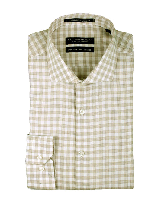 Forsyth of Canada Tailored Fit Spread Collar Non-Iron Dress Shirt