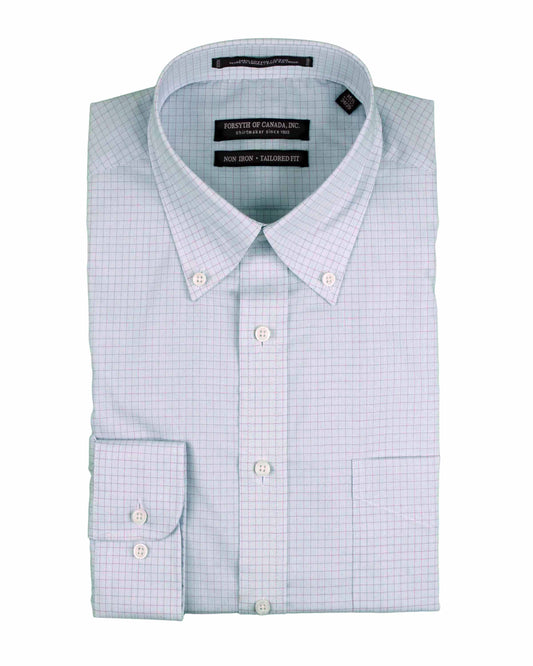 Forsyth of Canada Tailored Fit Button Down Collar Non-Iron Dress Shirt