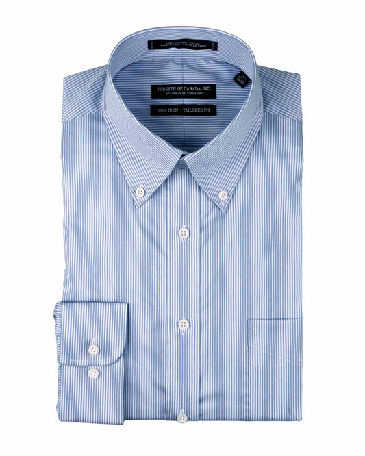Forsyth of Canada Tailored Fit Button Down Collar Non-Iron Dress Shirt