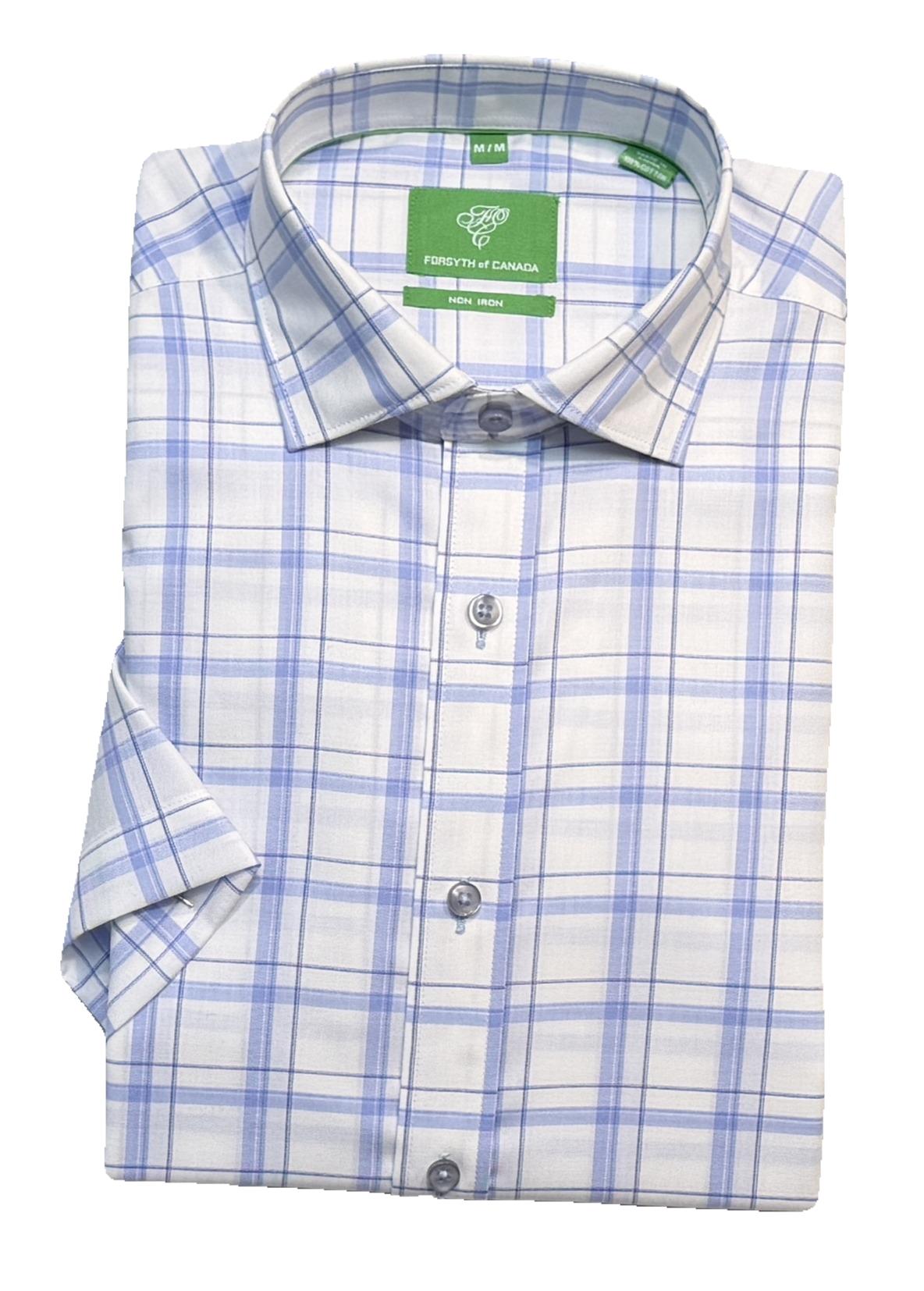 Forsyth of Canada Short Sleeve Tailored Fit Non-Iron Sport Shirt