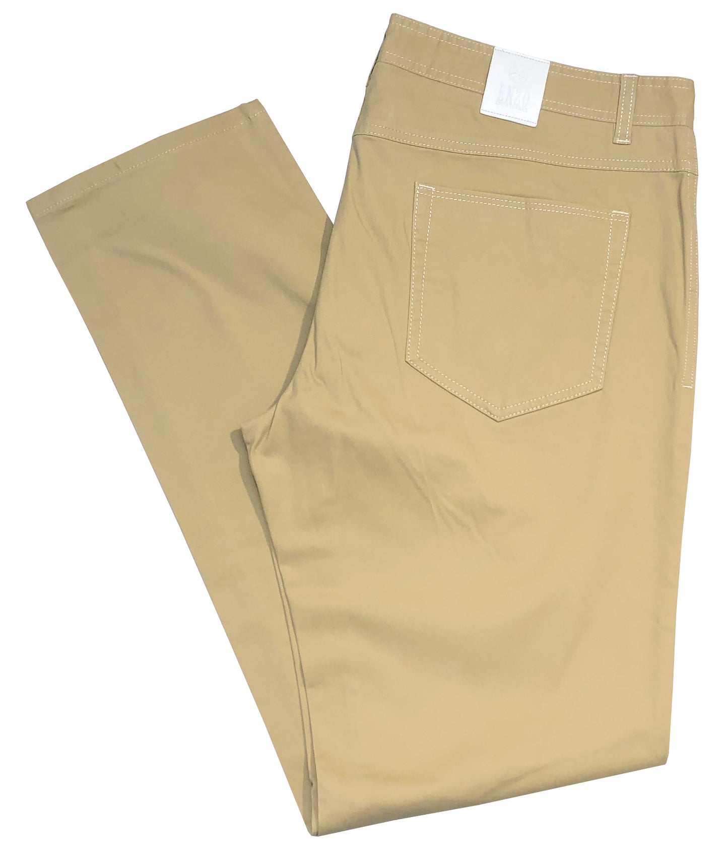 Enzo Modern Fit Luxury Cotton Stretch Dress Pants - Alpha