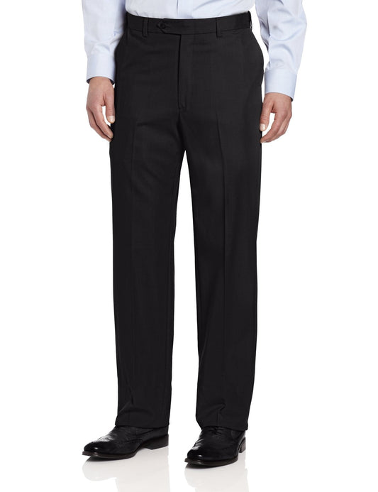 Ascott Browne Wool Blend Self Sizer Flat Front Dress Pant