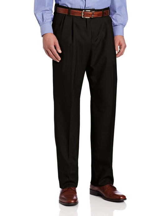 Ascott Browne All Wool Self Sizer Pleated Front Dress Pant
