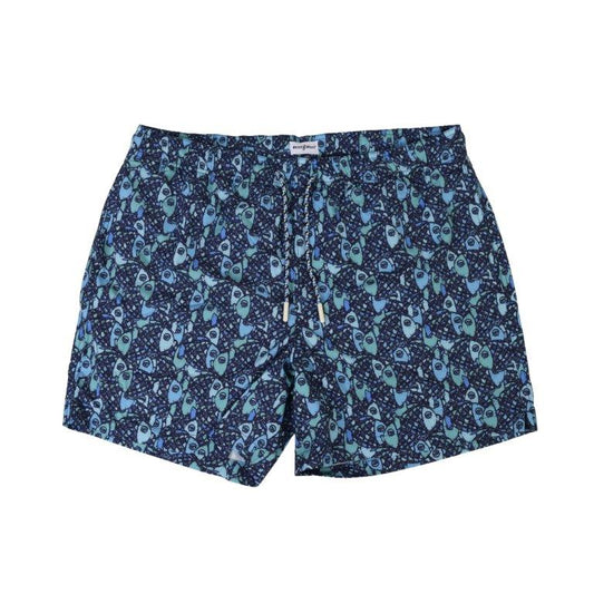 Buoy & Boat by Fusion 'Abstract Fish' Swim Trunk