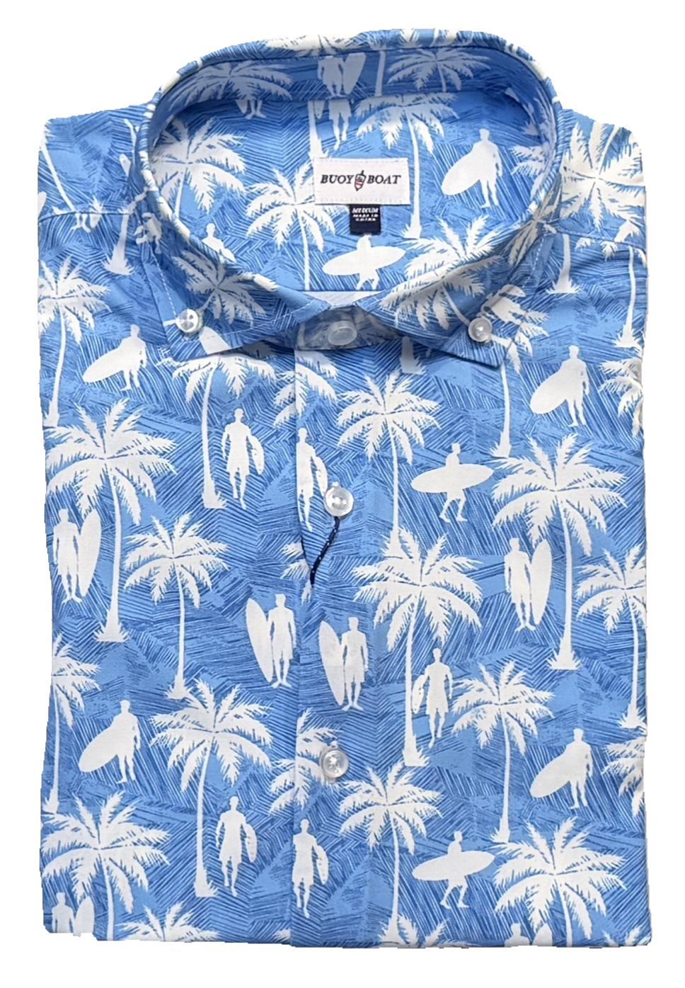 Buoy & Boat by Fusion 'Surf Palm' Short Sleeve Sport Shirt