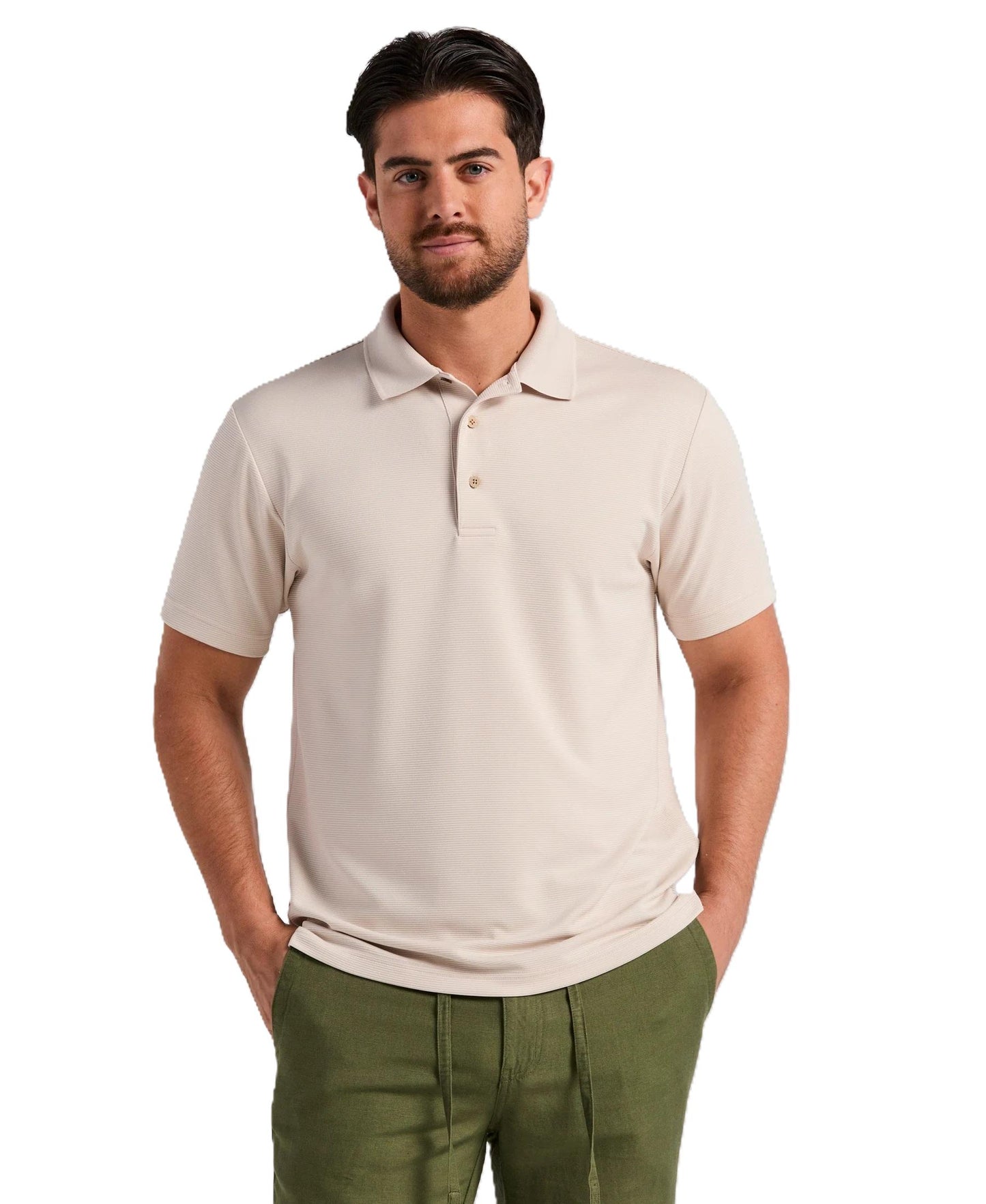 Cubavera Textured Performance Polo Shirt