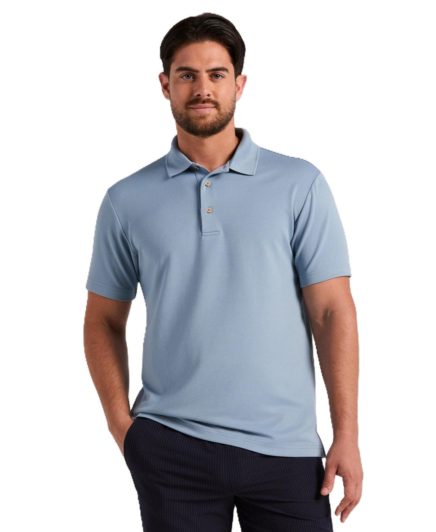 Cubavera Textured Performance Polo Shirt