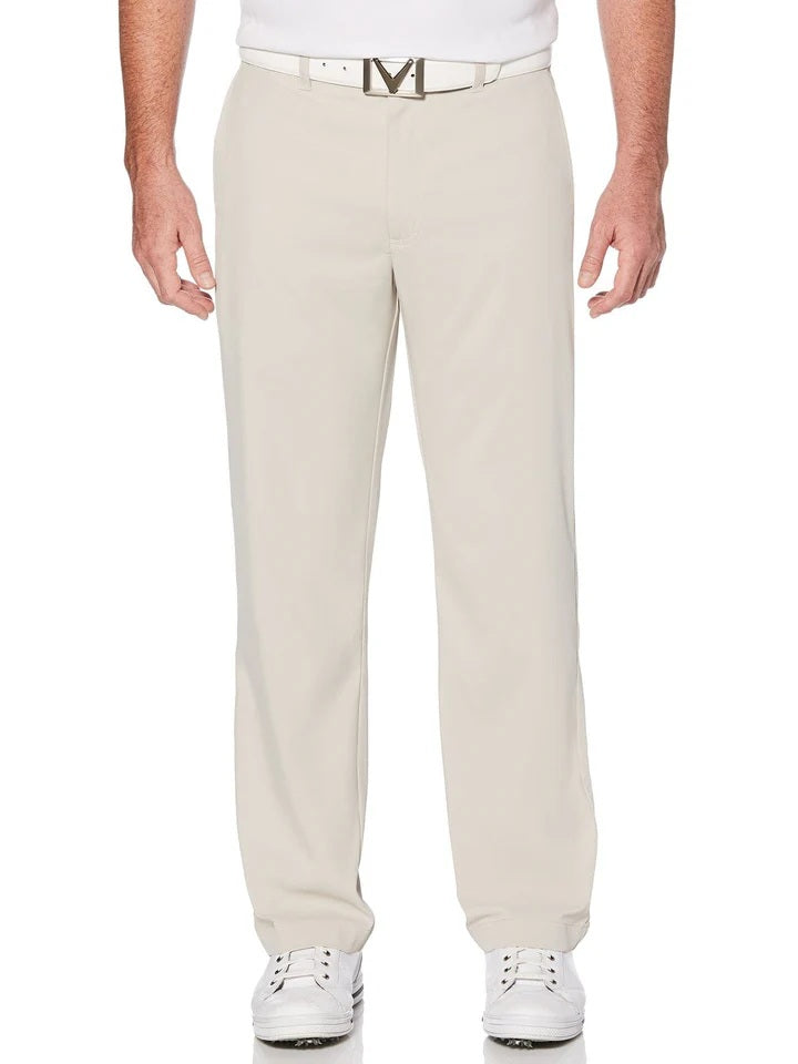 Callaway Golf Solid Color Flat Front Pant