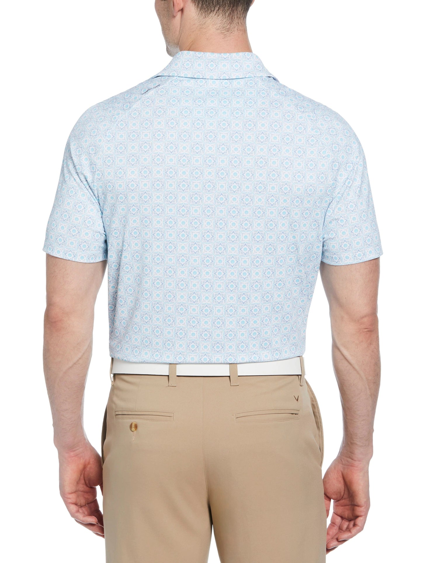 Callaway Golf Short Sleeve Foulard Print Polo Shirt