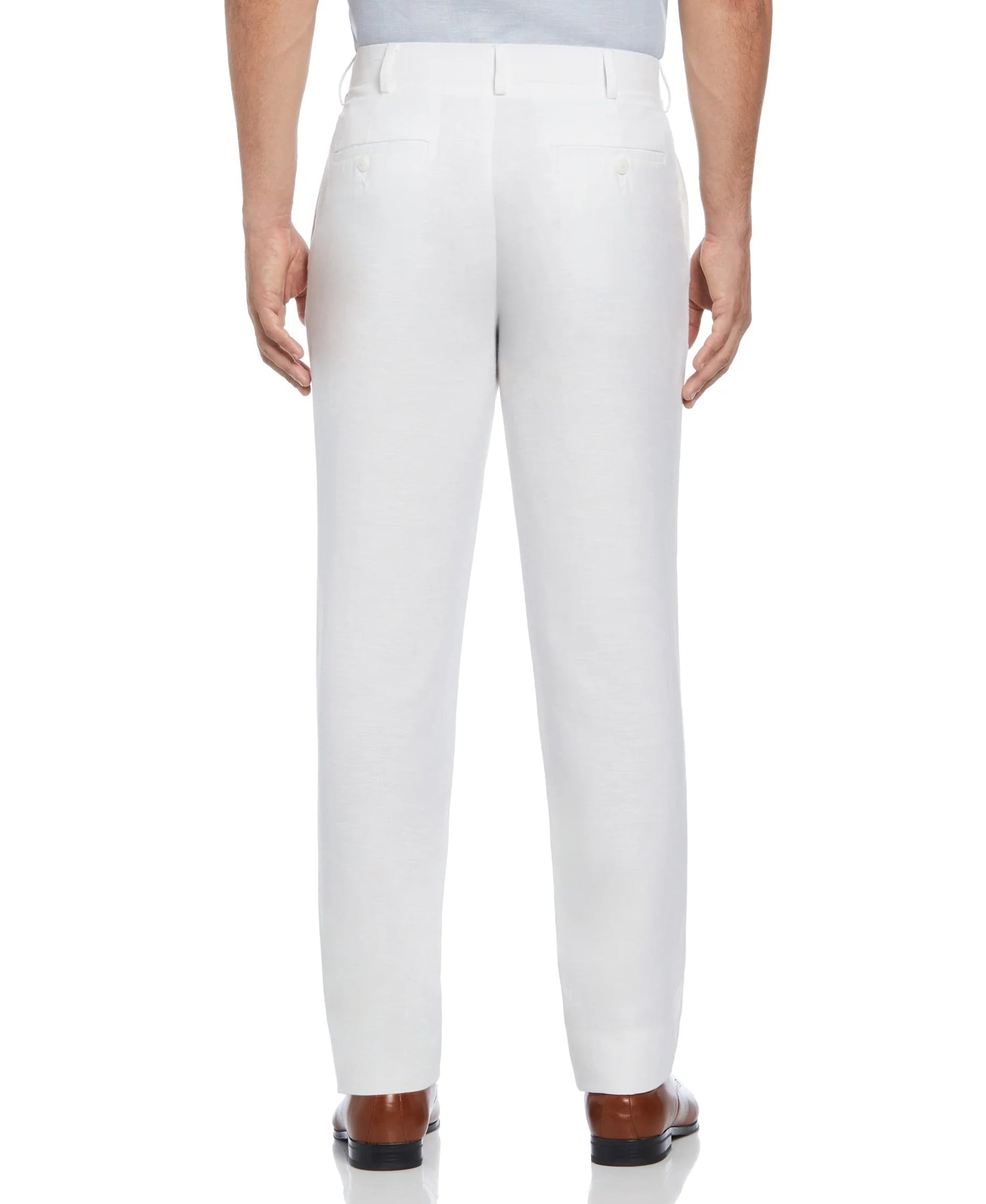 Cubavera Linen Blend Flat Front Pant