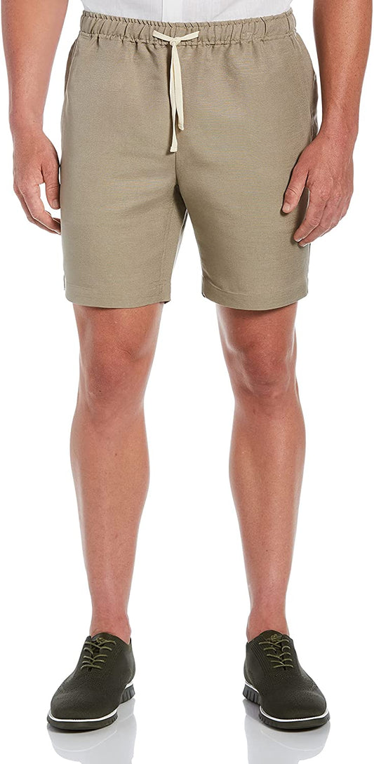 Cubavera Linen Blend Pull On Drawstring Short