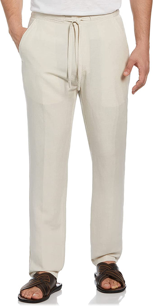 Cubavera Linen Blend Drawstring Pant