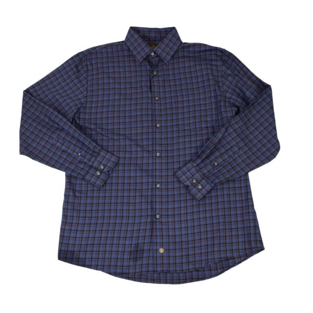FX Fusion Long Sleeve Grey/Royal/Purple Multi Check Sport Shirt – Dick Anthony L