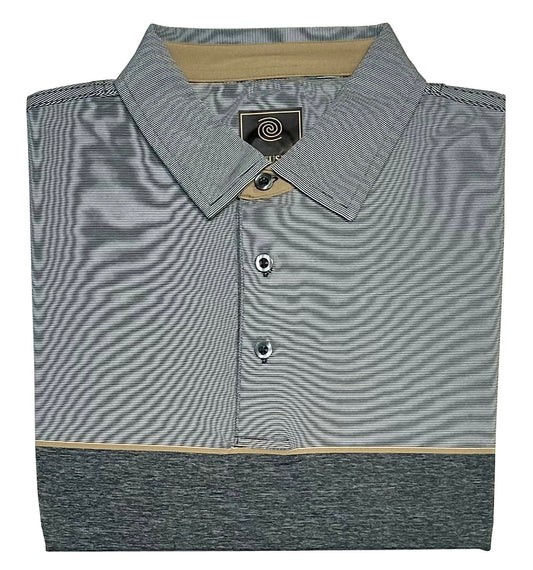 FX Fusion Fine Line Chest Stripe Short Sleeve Polo Shirt