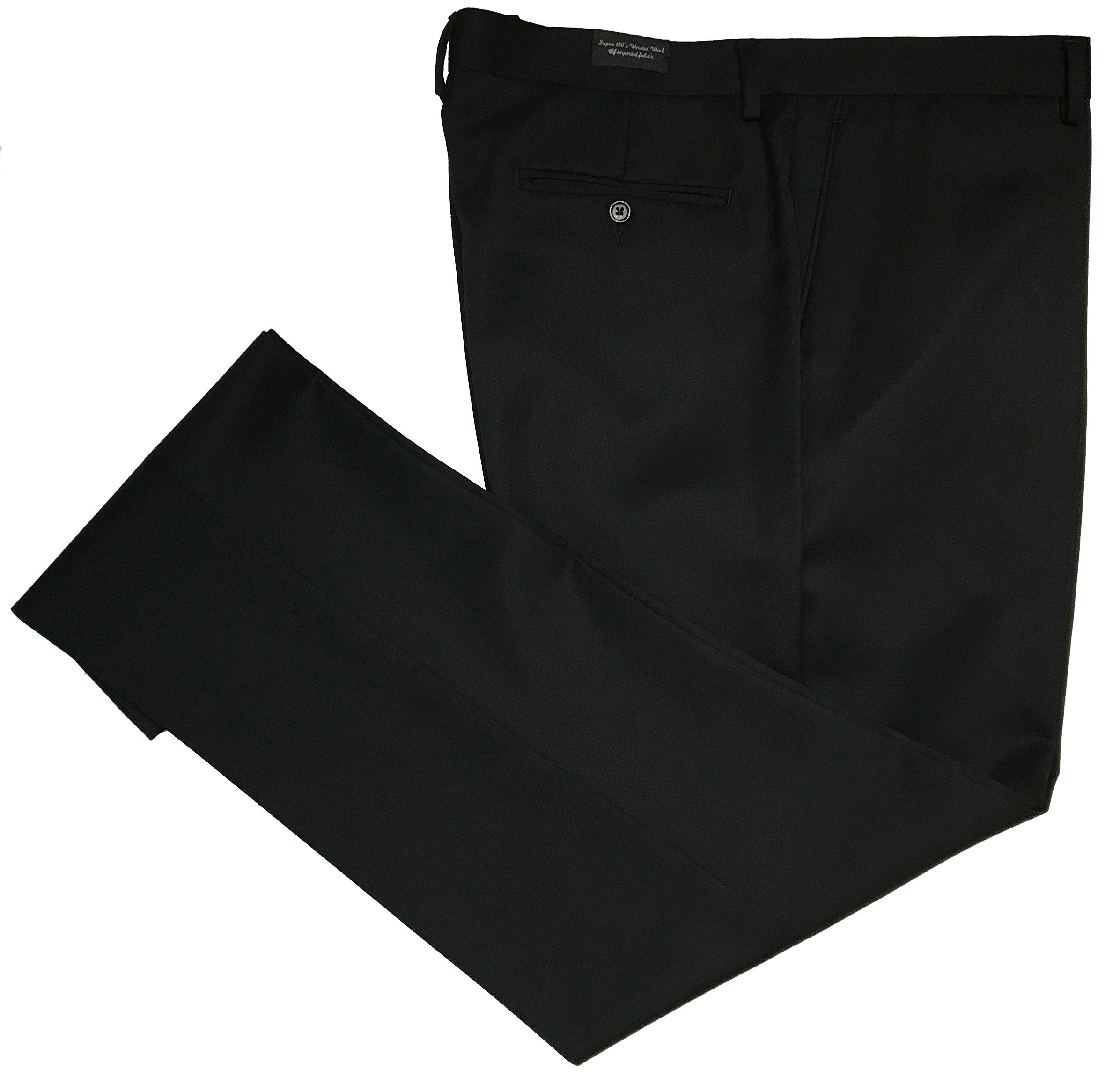 Greg Peters All Wool Solid Gabardine Flat Front Dress Pant – Dick Anthony Ltd.