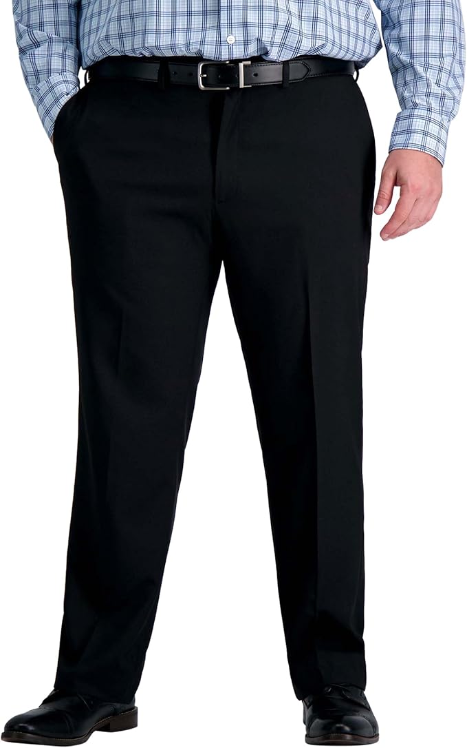 Haggar Premium Comfort Straight Fit Flat Front Big Size Dress Pant
