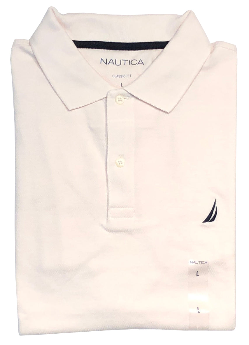 Nautica Short Sleeve Cotton Pique Deck Polo Shirt