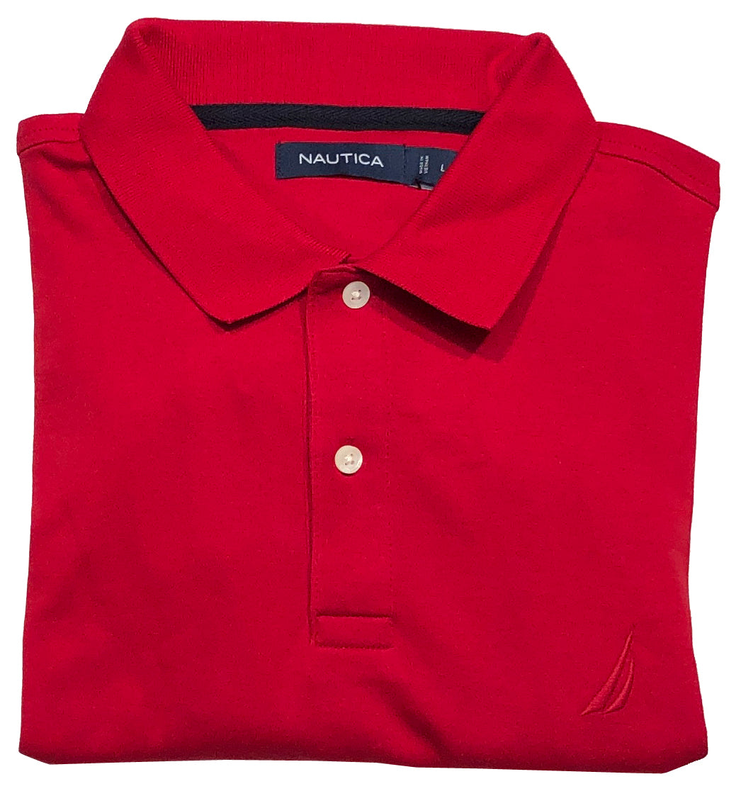 Nautica Short Sleeve Premium Soft Cotton Polo Shirt