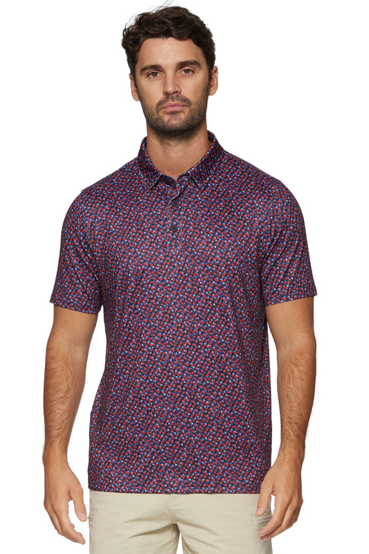 Flag & Anthem MVP Winfield Star Print Performance Polo Shirt