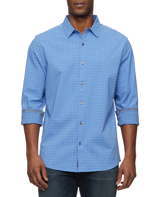 Flag & Anthem Icon Mini Check Long Sleeve Shirt