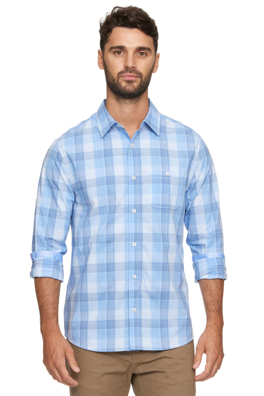 Flag & Anthem Icon Plaid Long Sleeve Shirt