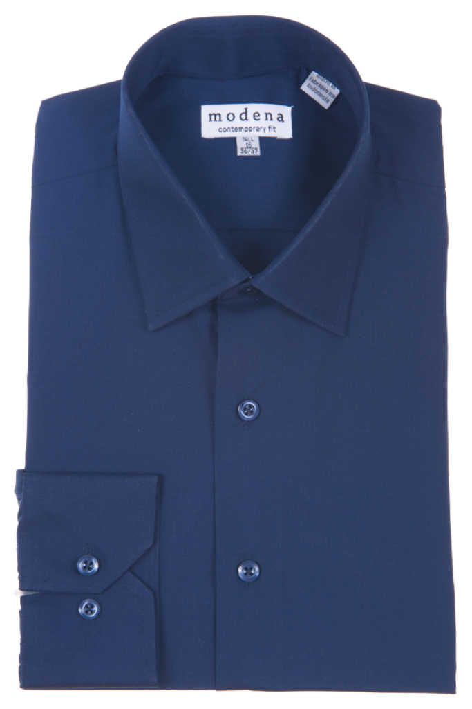 Modena Contemporary Fit Long Sleeve Dress Shirt