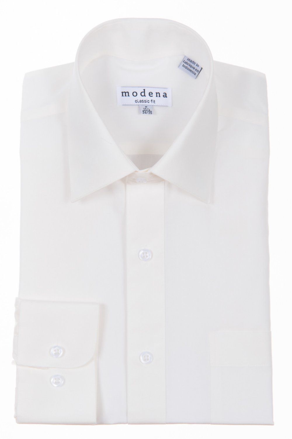 Modena Classic Fit Long Sleeve Dress Shirt - Egg Shell