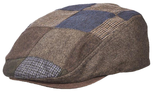 Circa 1921 by Dorfman Hat Co. Patches Patchwork Wool Blend Ivy Cap